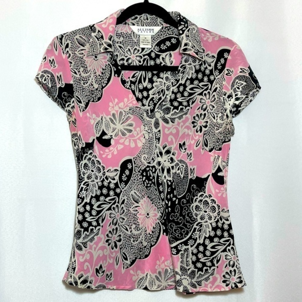Allison Taylor Silk top cap sleeve